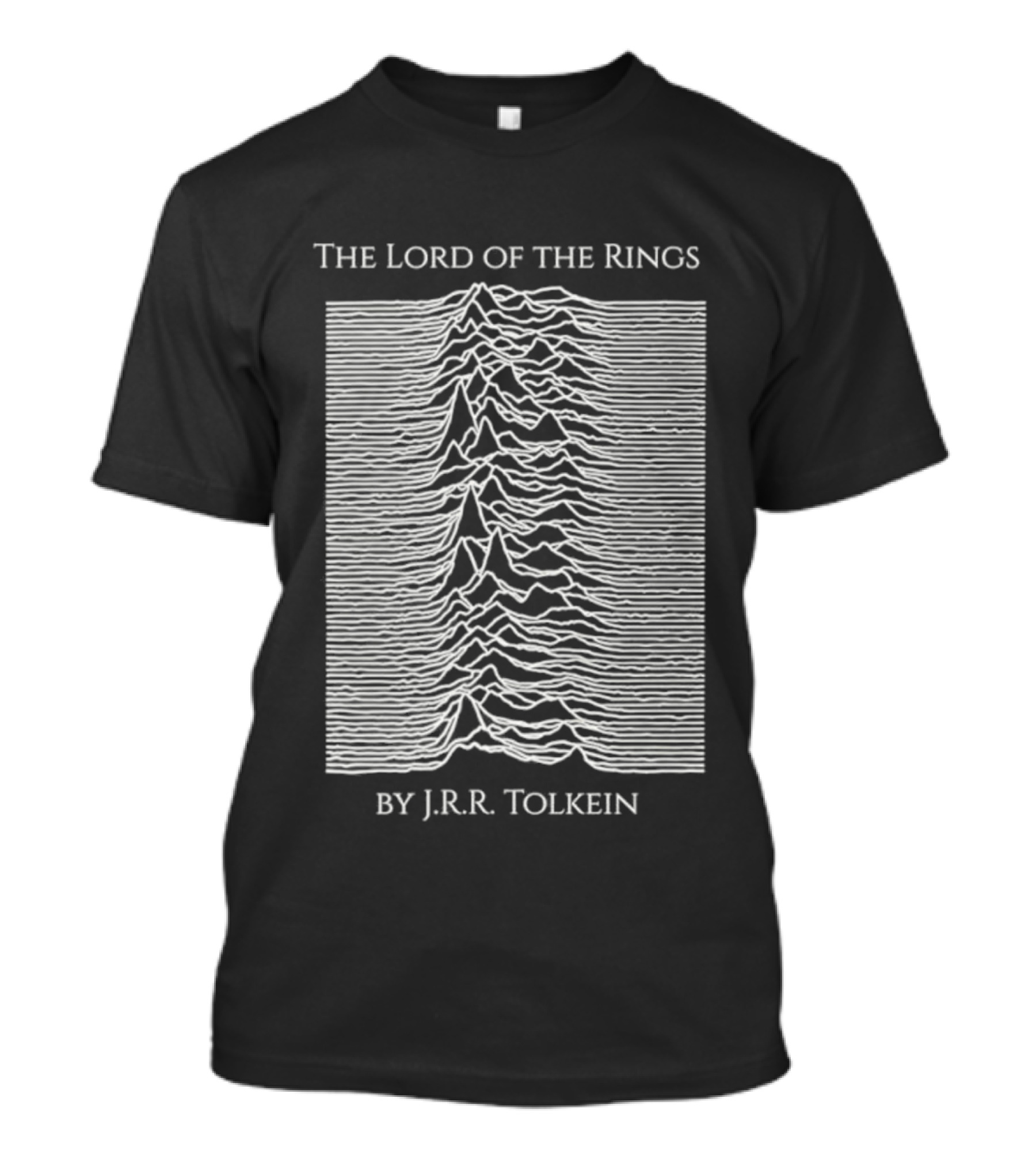 The Lord Of The Rings J.R.R. Tolkien Iconic Cover Design With Mountains T-Shirt
