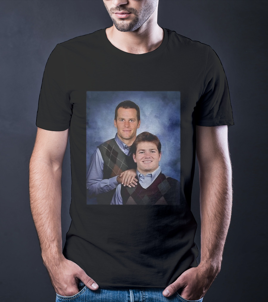 Drake Maye Tom Brady Stepbrothers New England Patriots NFL Football 2025 T-Shirt