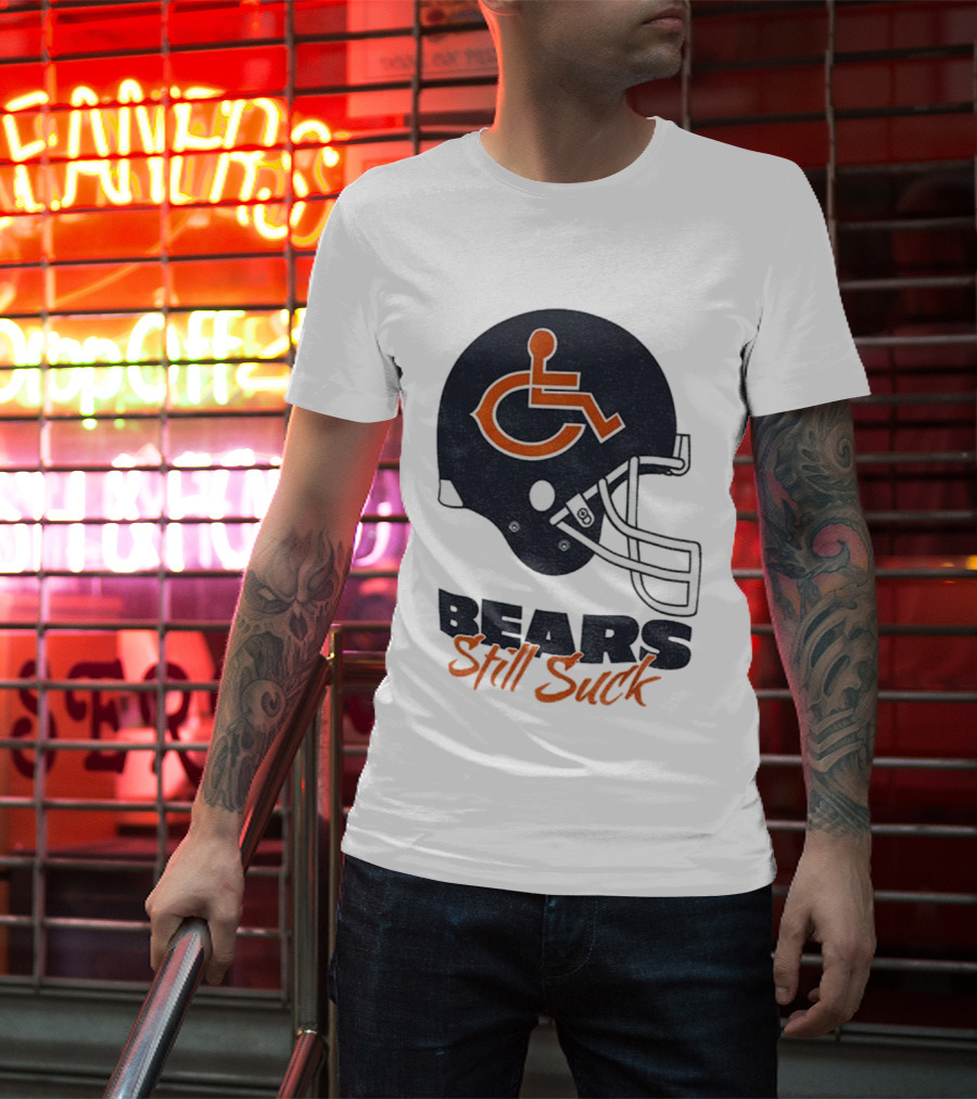 Chicago Bears Still Suck NFL Football Helmet 2025 Cartoon T-Shirt
