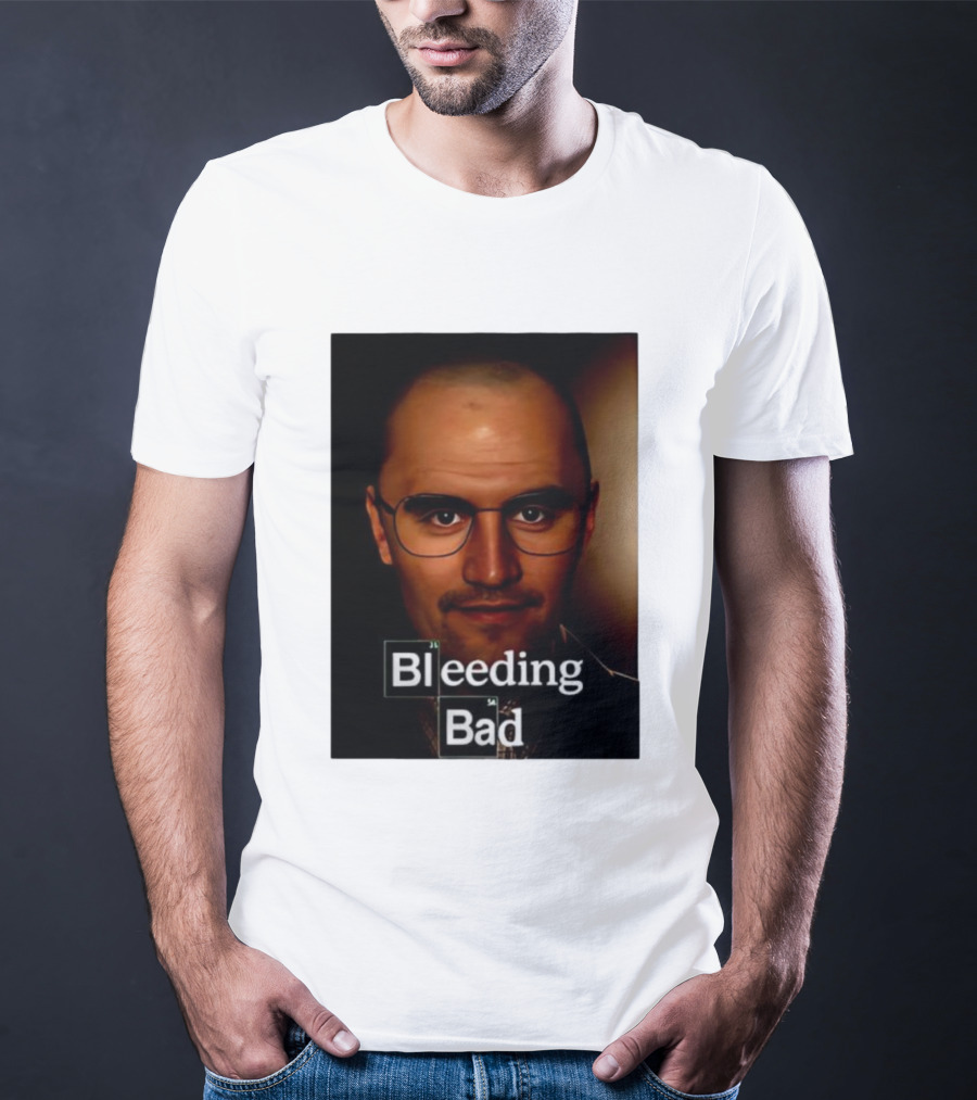 Bleeding Bad Bald Man With Glasses T-Shirt