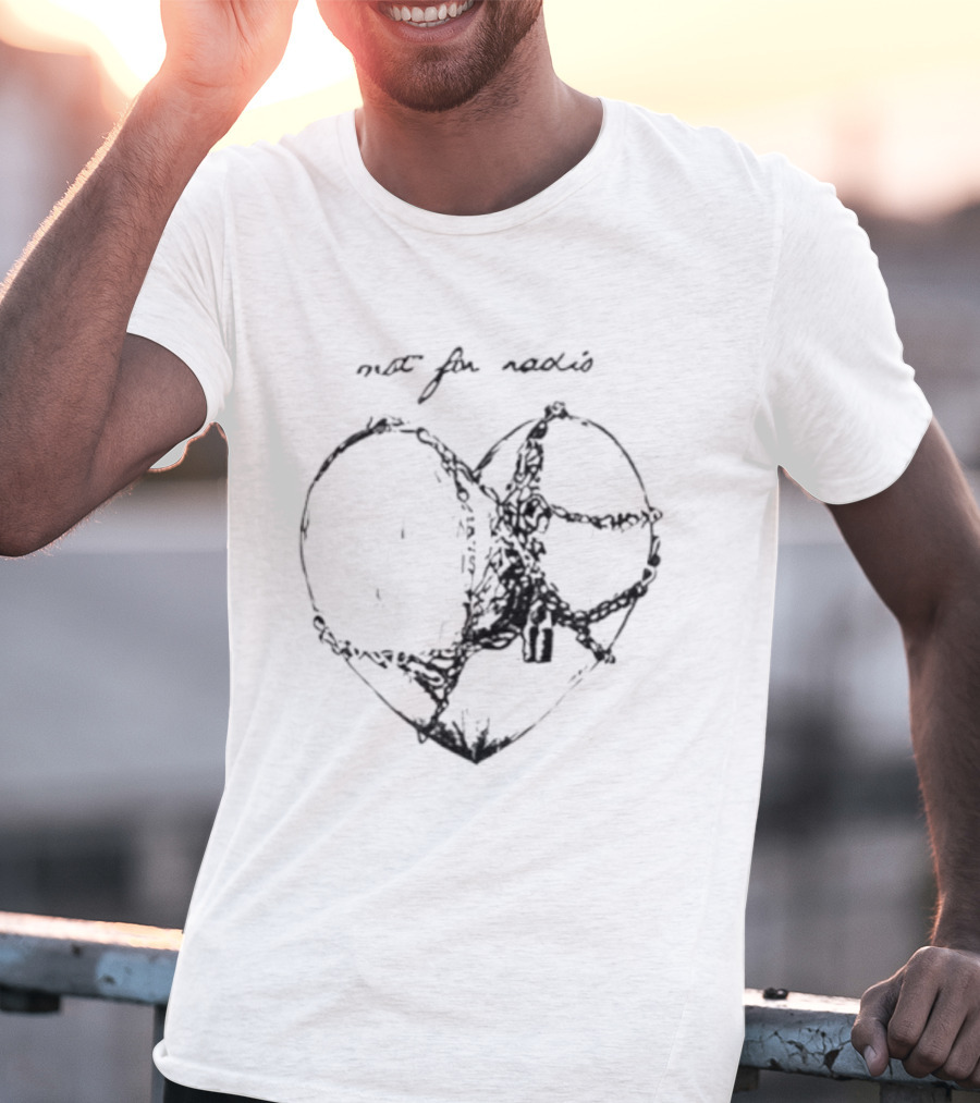 Not For Radio Barbed Wire Heart T-Shirt