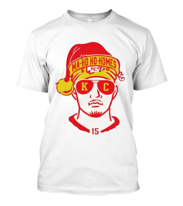 Ma-Ho-Ho-Homes KC Santa Hat Football 15 T-Shirt