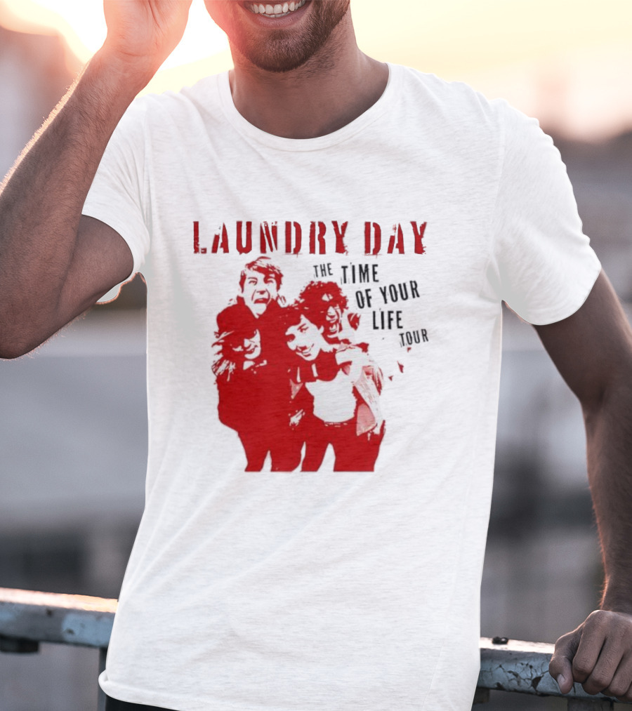 Laundry Day The Time Of Your Life Tour Group Red Silhouette T-Shirt
