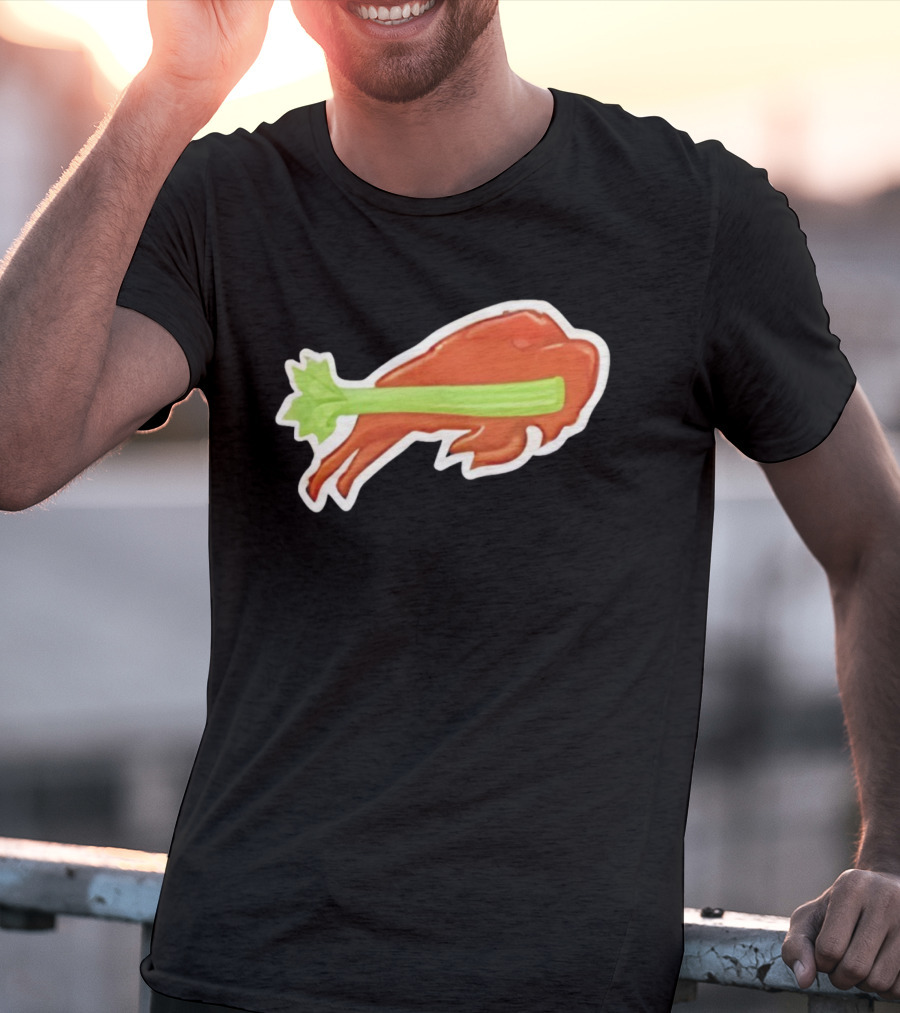 2025 Buffalo Bills Chicken Wing Celery Buffalo Wings Football T-Shirt