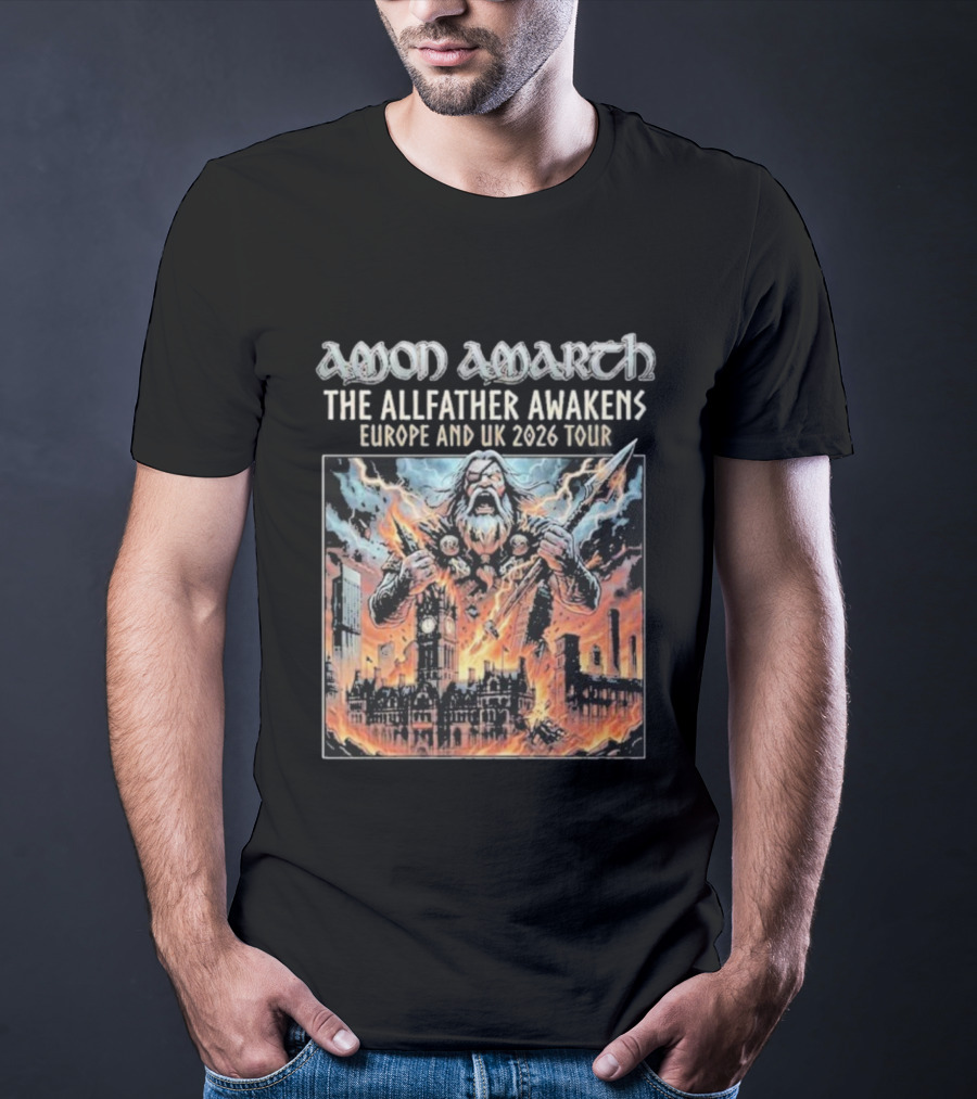 Amon Amarth The Allfather Awakens Europe And UK 2026 Tour Manchester UK 10 October T-Shirt