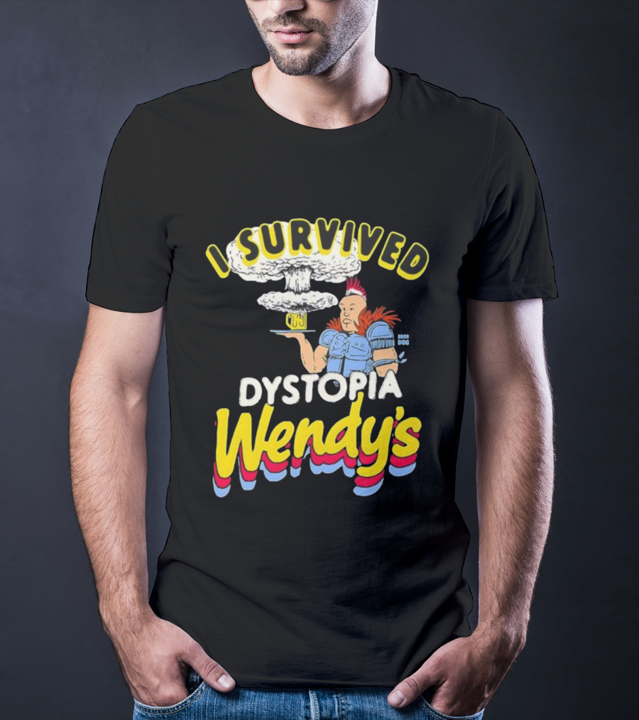 I Survived Dystopia Wendy’s Post-Apocalyptic Character Explosion T-Shirt