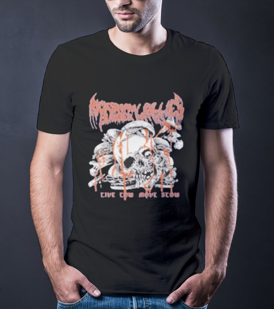 Rickshaw Billie’s Burger Patrol Skull Burger Live Low Move Slow T-Shirt