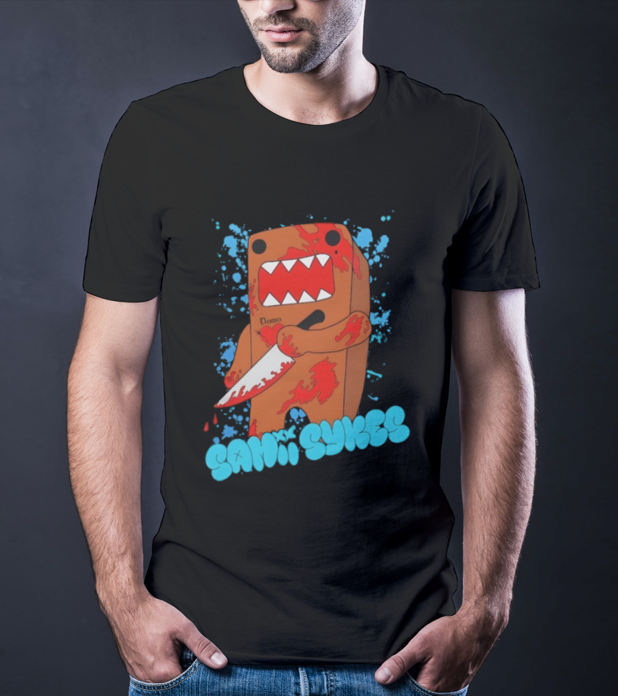 Sami Smyers Domo Knife Blood Splatter T-Shirt