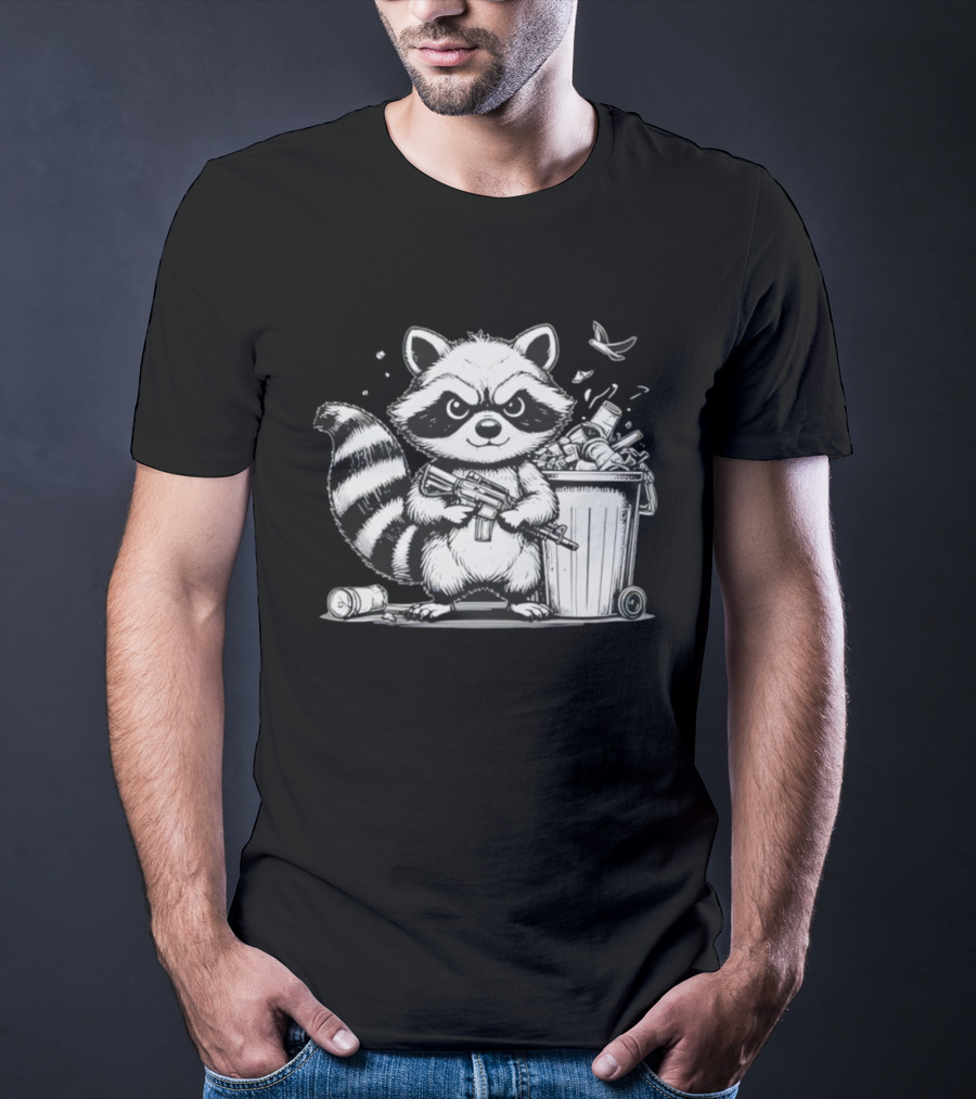 Tiberius The Trash Panda Armed With Quirk And Mischief T-Shirt