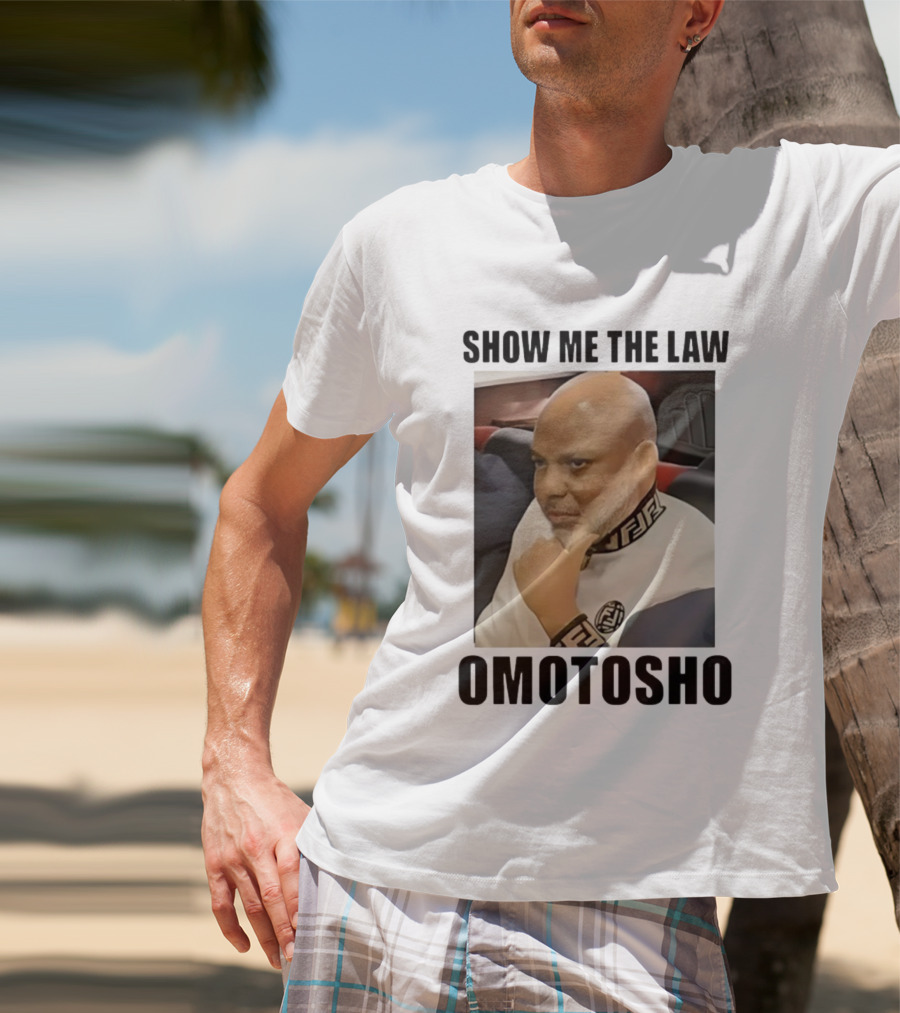 2025 Show Me The Law Omotosho Meme Bald Man Thinking T-Shirt