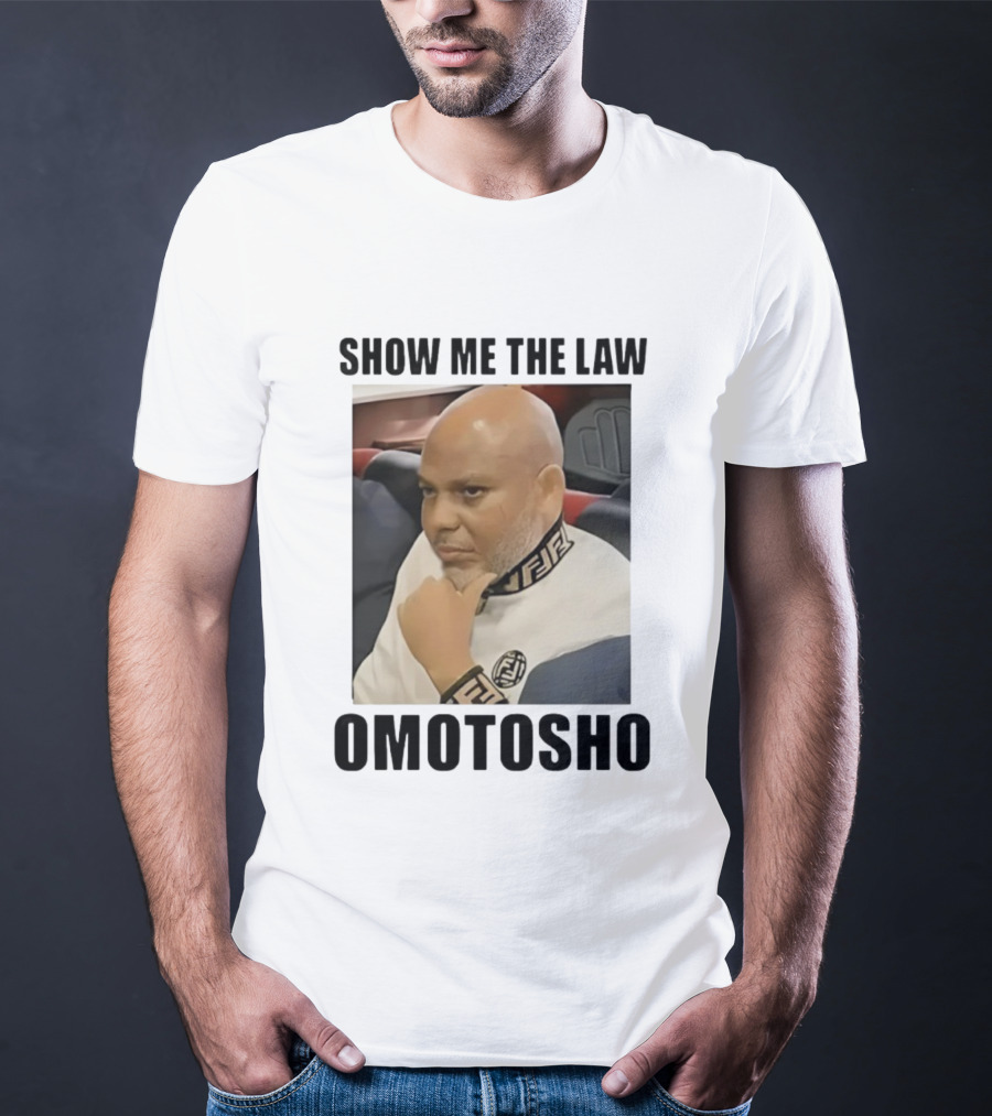 2025 Show Me The Law Omotosho Meme Bald Man Thinking T-Shirt