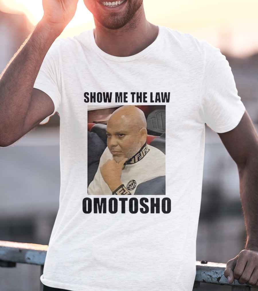 2025 Show Me The Law Omotosho Meme Bald Man Thinking T-Shirt