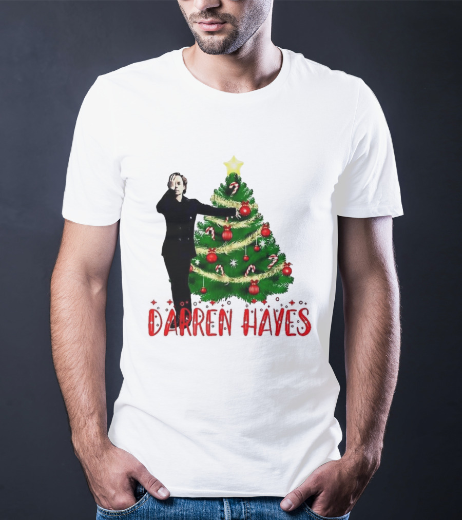 Darren Hayes Christmas Tree Candy Cane Star Holiday T-Shirt