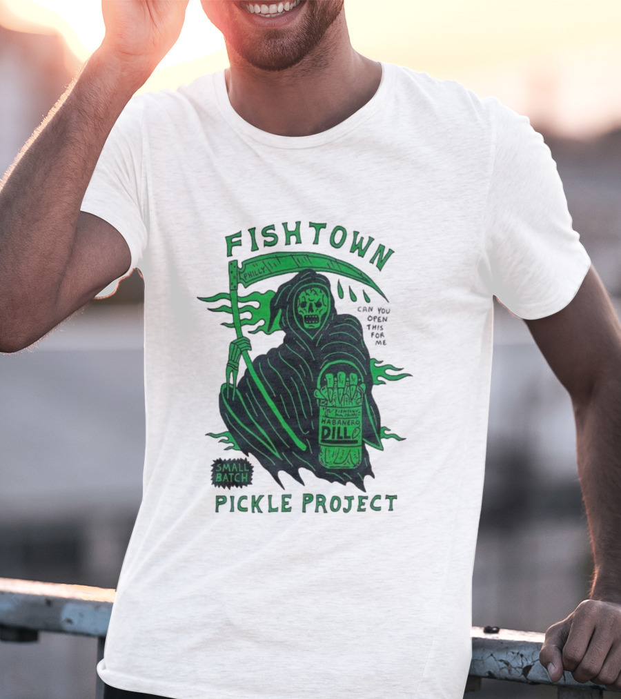 Fishtown Philly Pickle Project Habanero Dill Grim Reaper Small Batch T-Shirt