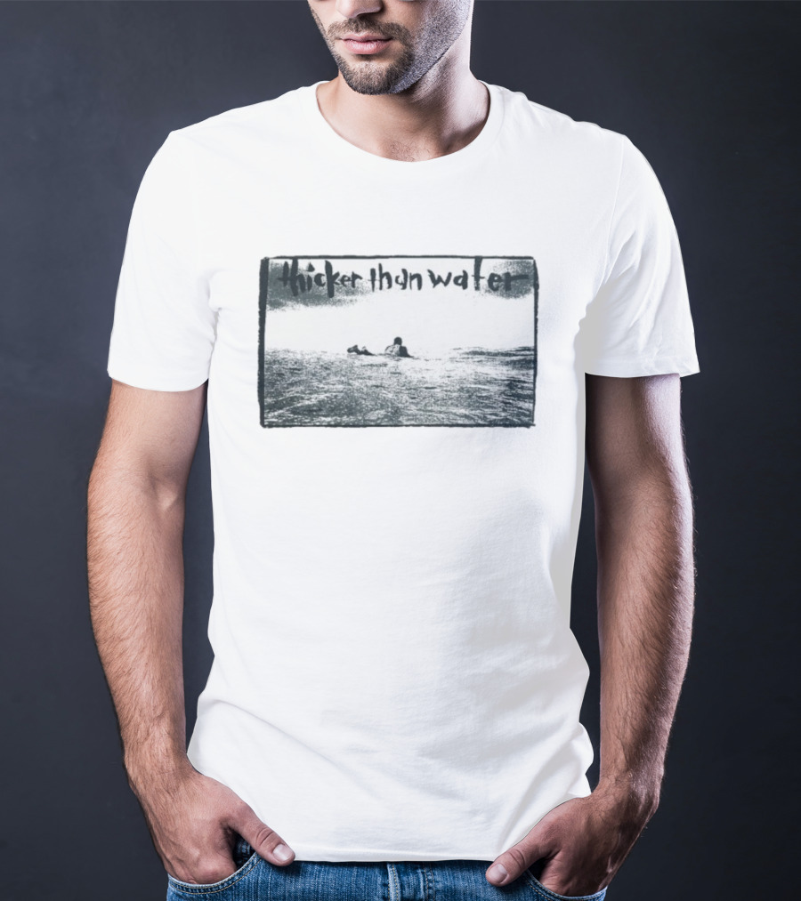 Jack Johnson Thicker Than Water Surfing Ocean Scene T-Shirt