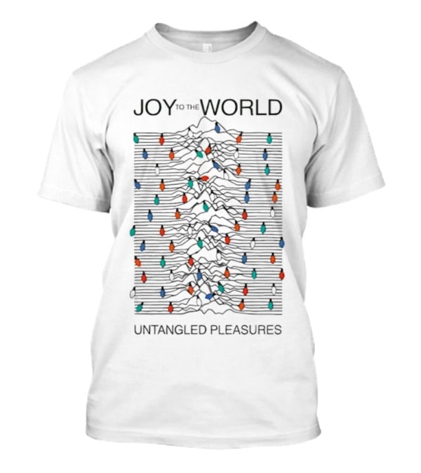Joy To The World Untangled Pleasures Christmas Lights T-Shirt