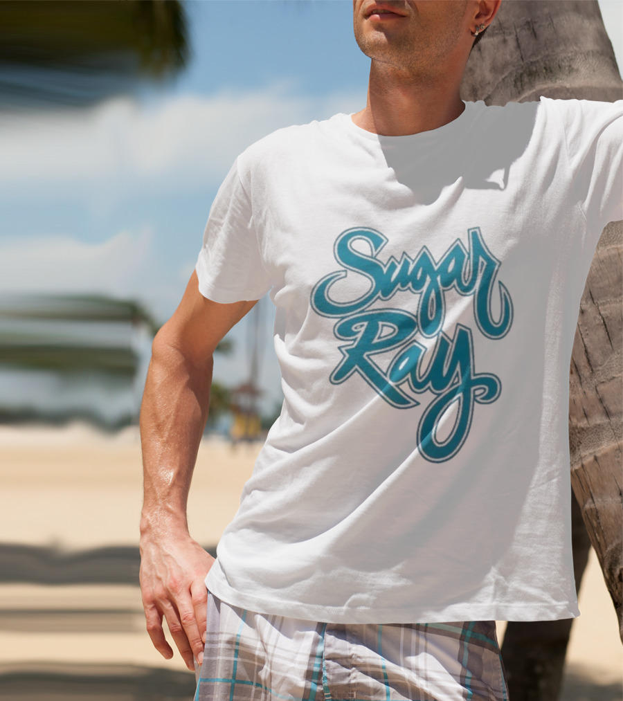 Sugar Ray Retro Blue Script Emblem T-Shirt