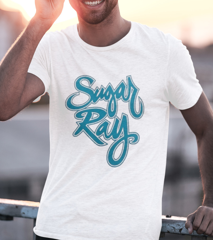 Sugar Ray Retro Blue Script Emblem T-Shirt