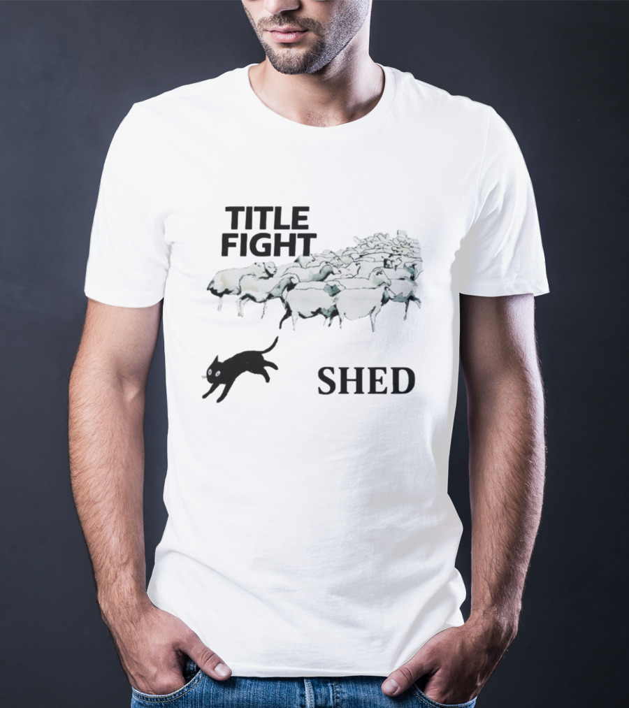 Title Fight Shed Sheep And Cat Imagery T-Shirt