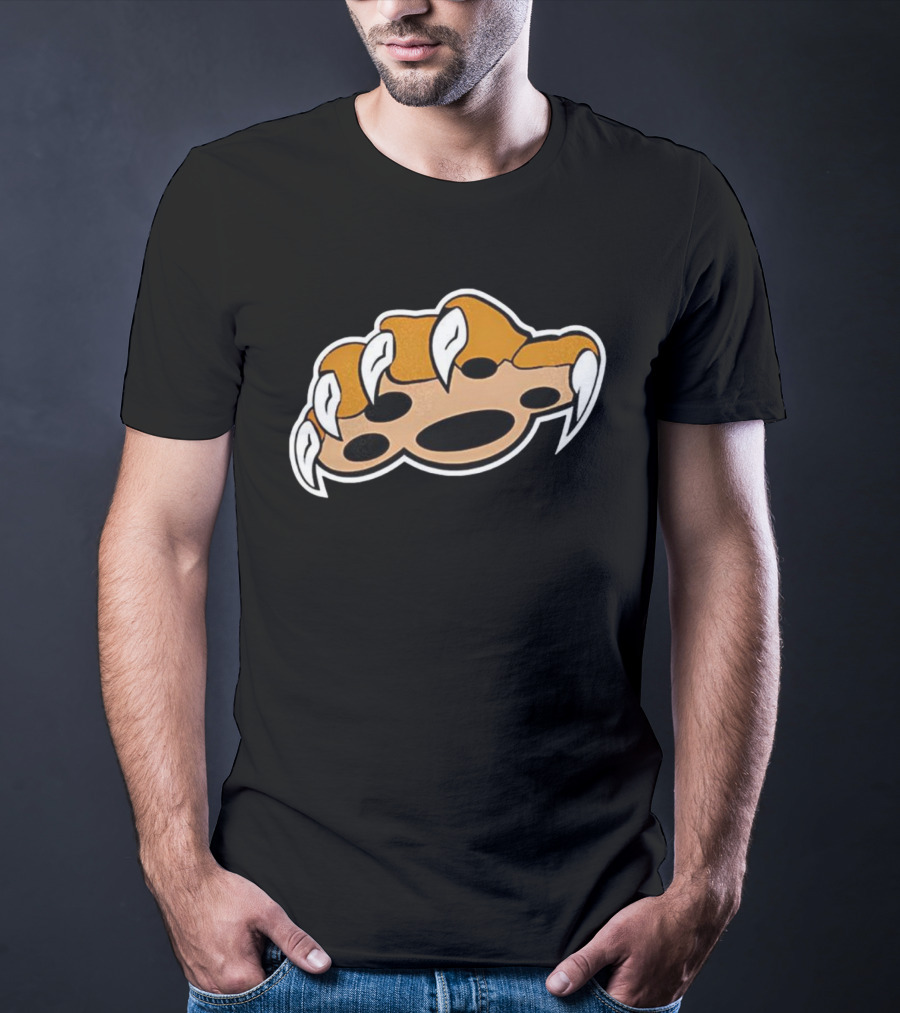 Cat Paw Swipe Claw Scratch Icon Graphic T-Shirt