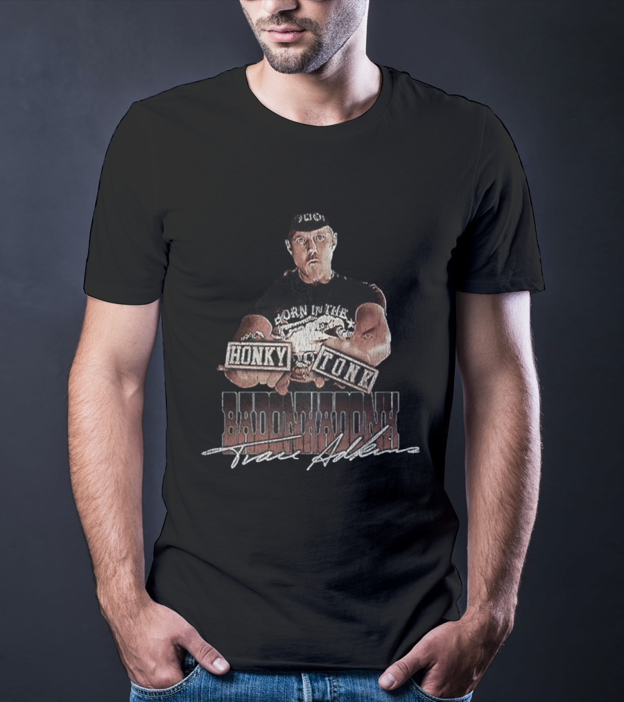 Born In The USA Honky Tonk Badonkadonk Travis Art T-Shirt