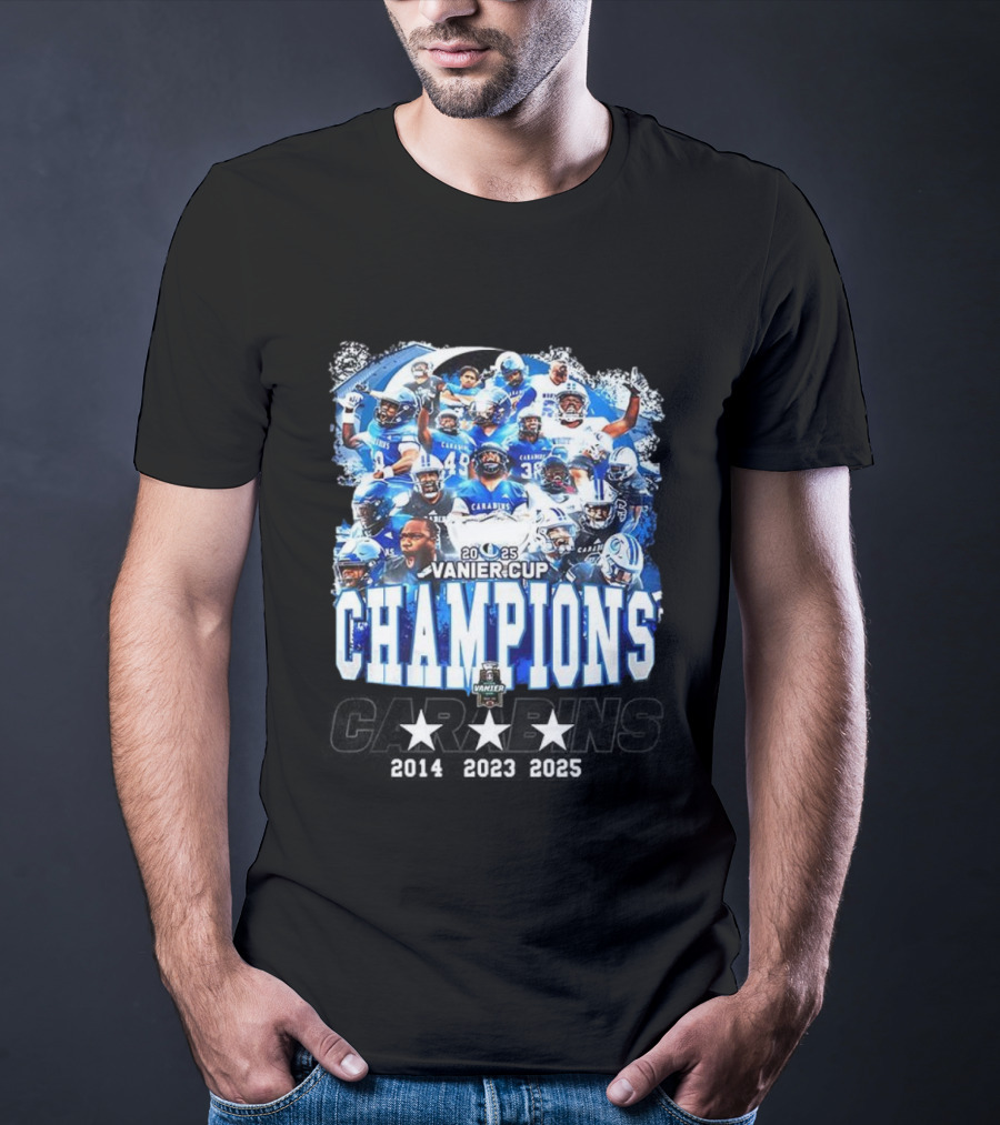 Montréal Carabins 2025 Vanier Cup Champions Player Collage T-Shirt