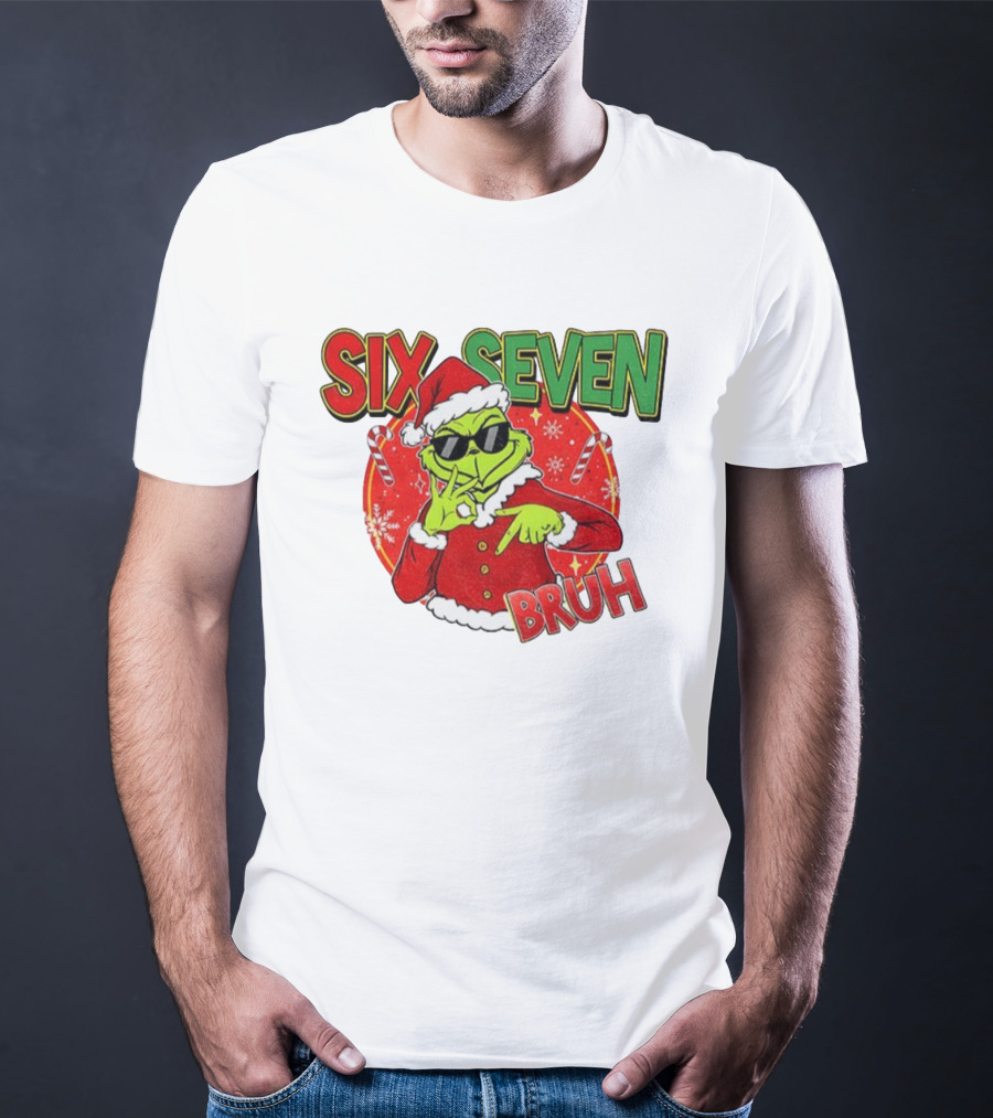 Grinch Santa Bruh Six Seven Christmas T-Shirt