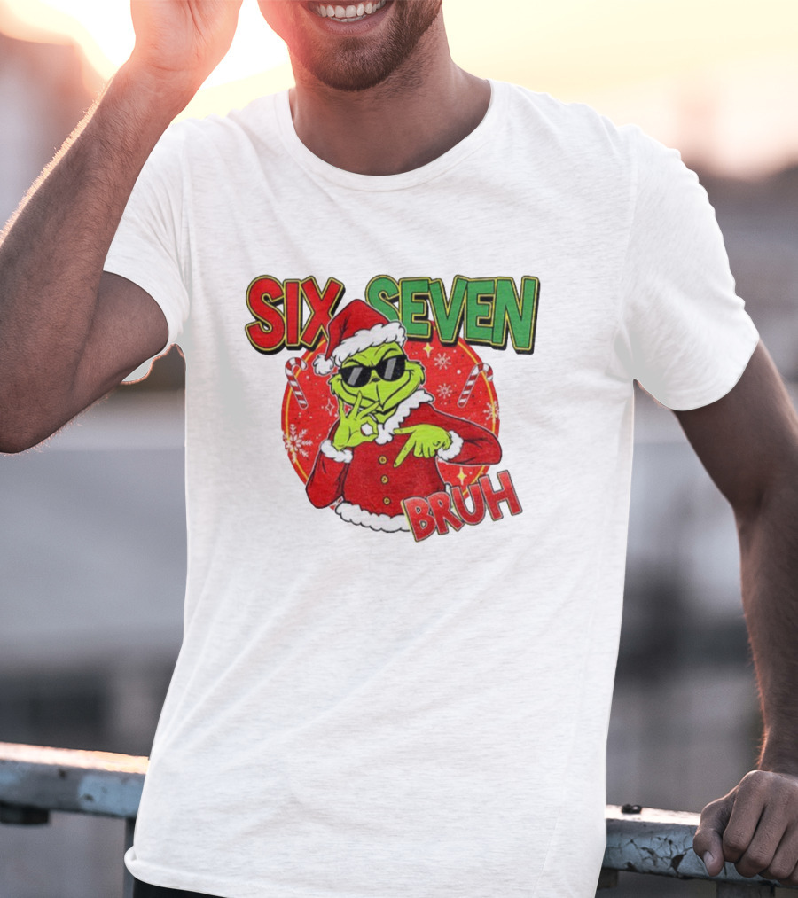 Grinch Santa Bruh Six Seven Christmas T-Shirt