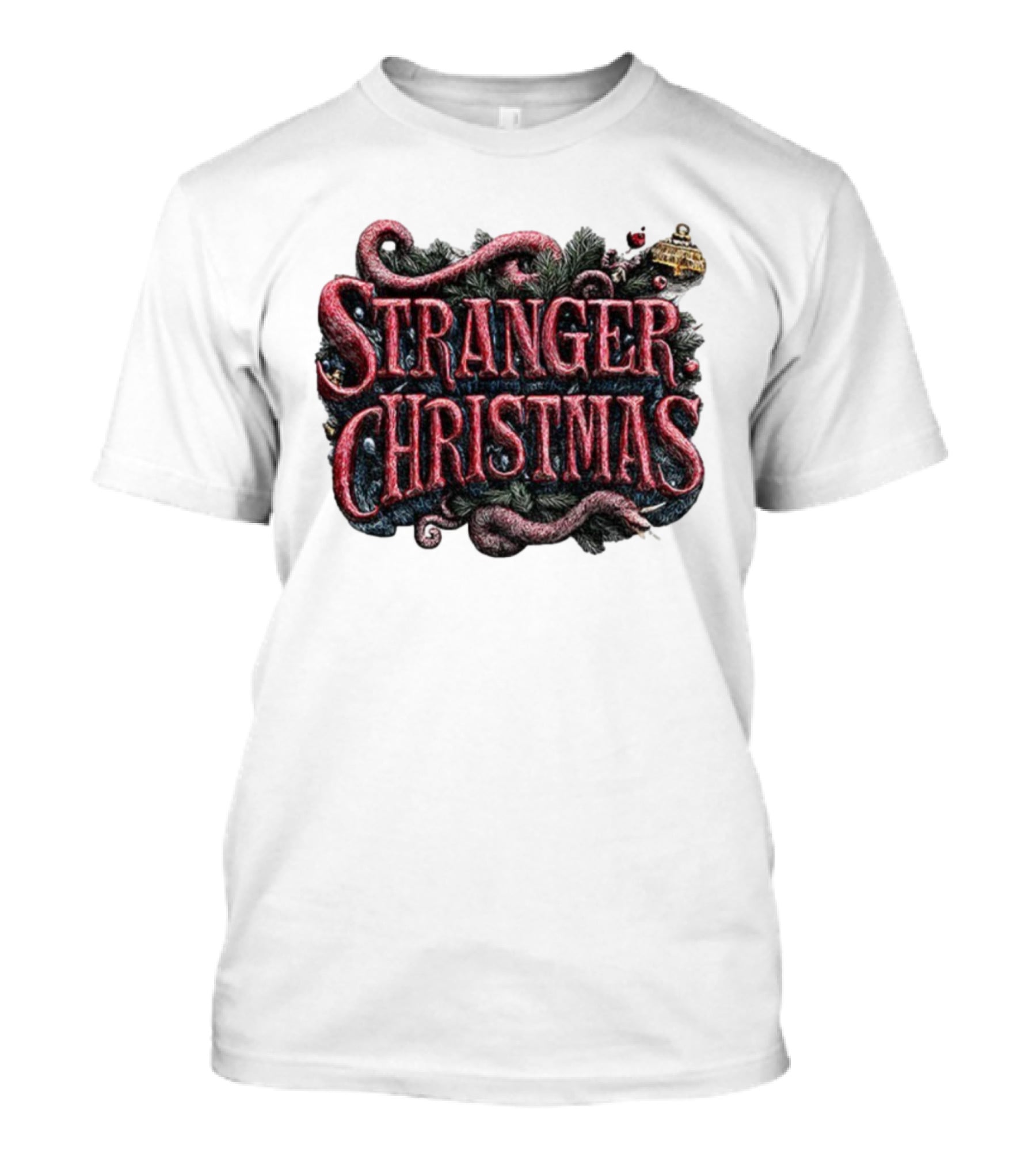 Stranger Things Merry Christmas 2025 Stranger Christmas Theme T-Shirt