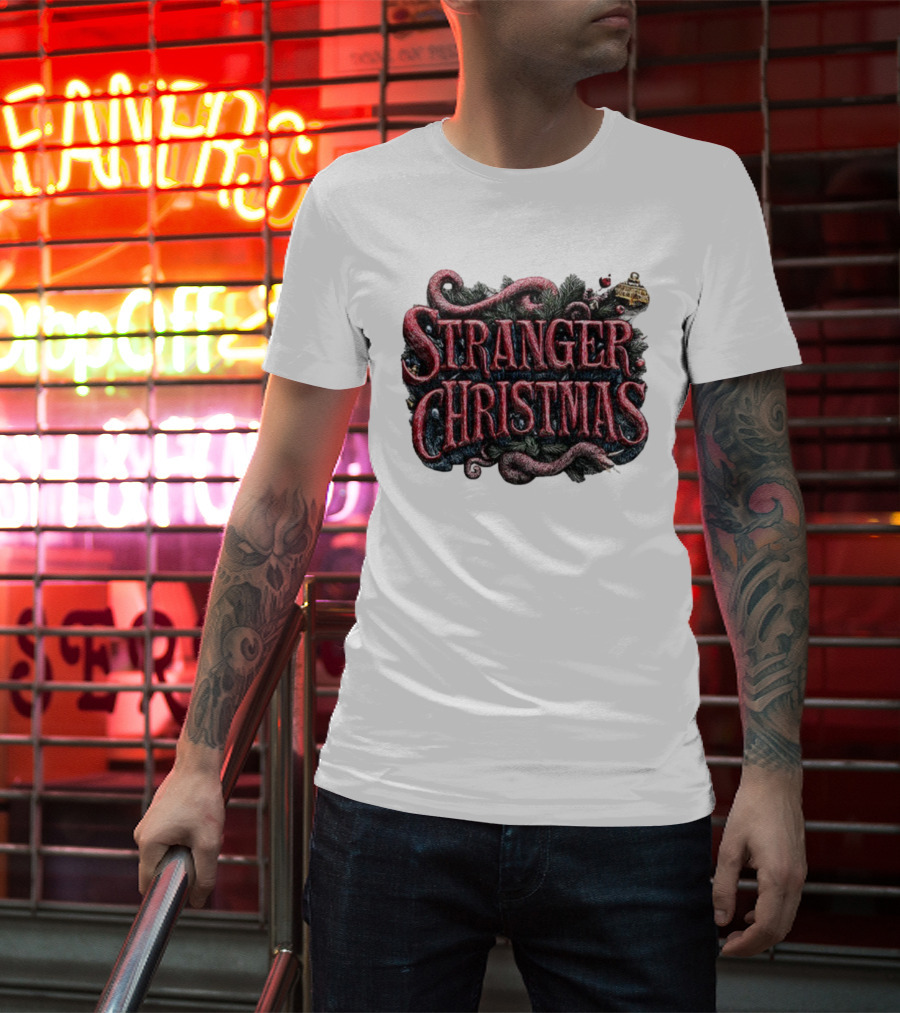 Stranger Things Merry Christmas 2025 Stranger Christmas Theme T-Shirt