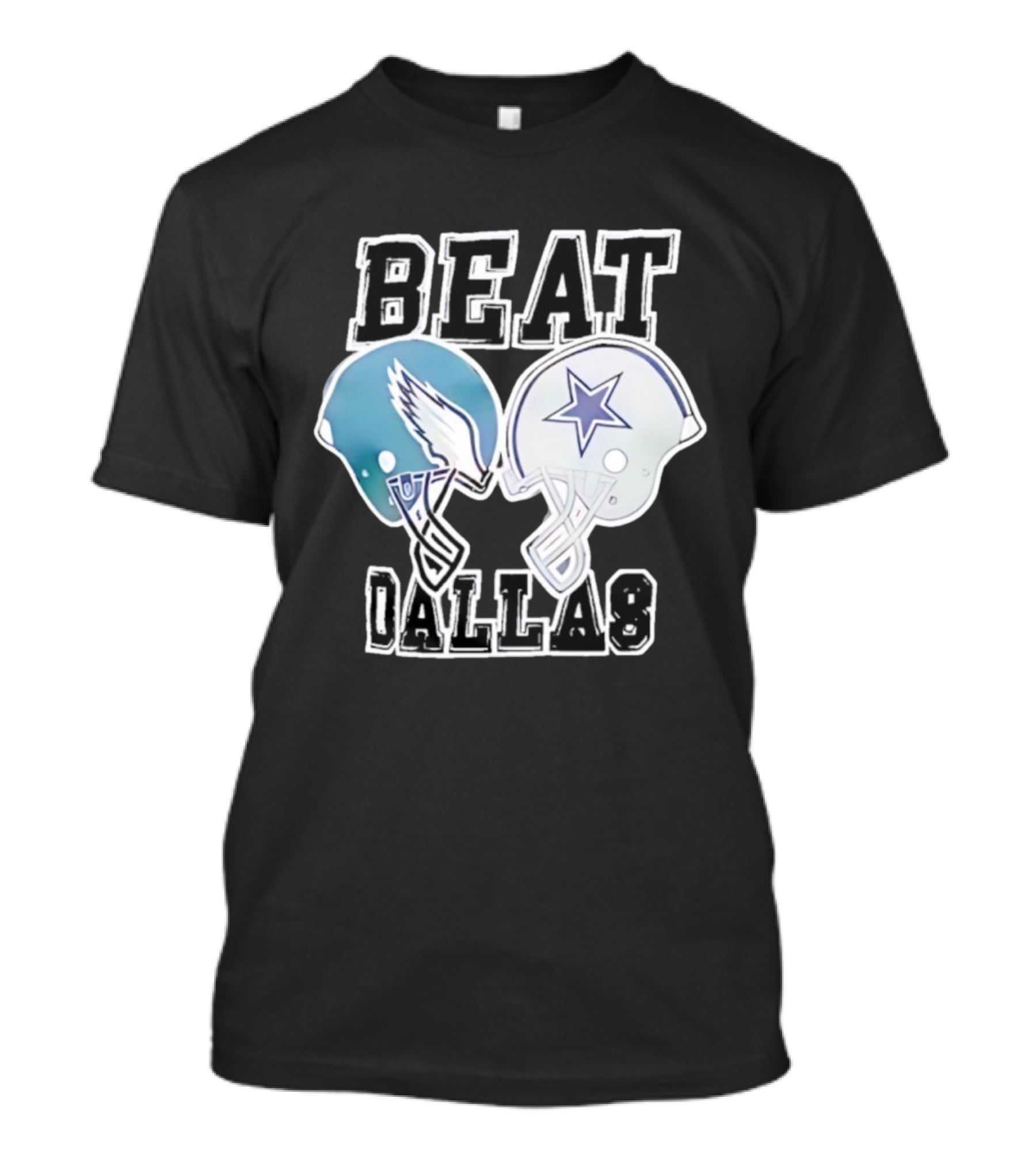 Beat Dallas Philadelphia Eagles Cowboys Helmets Showdown T-Shirt