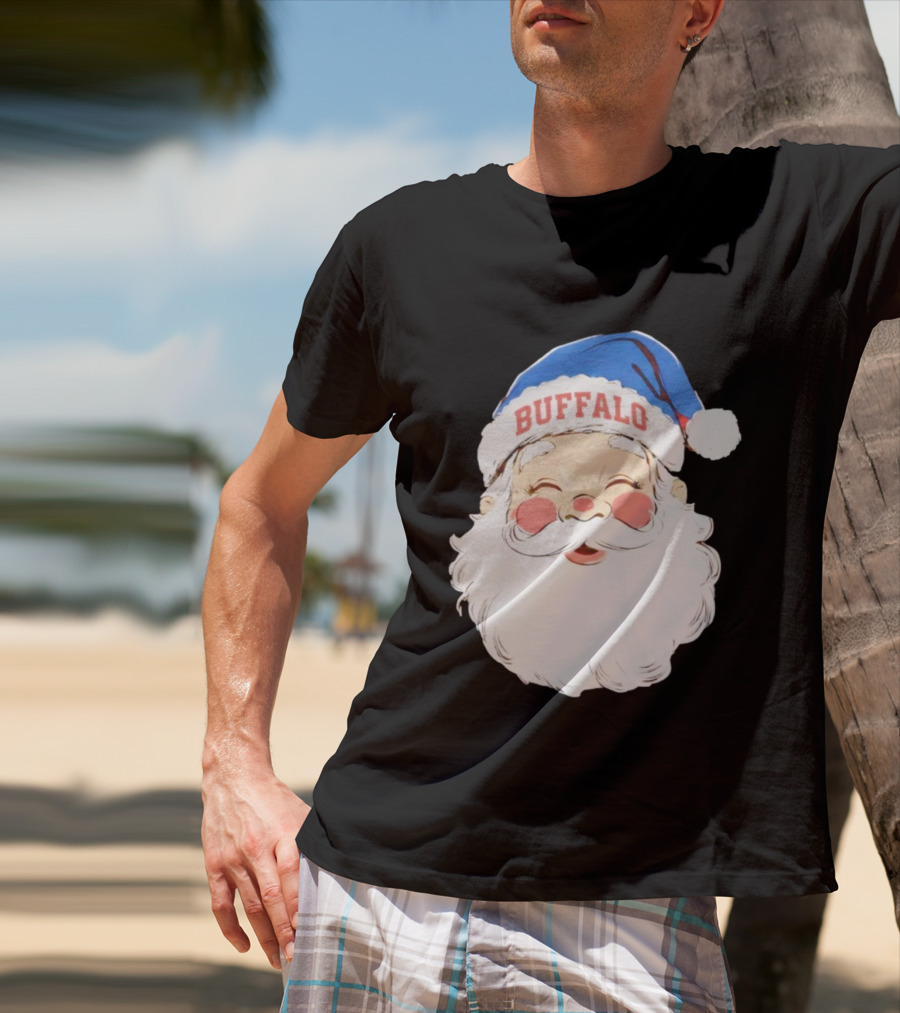 Buffalo Bills Merry Christmas Santa 2025 T-Shirt