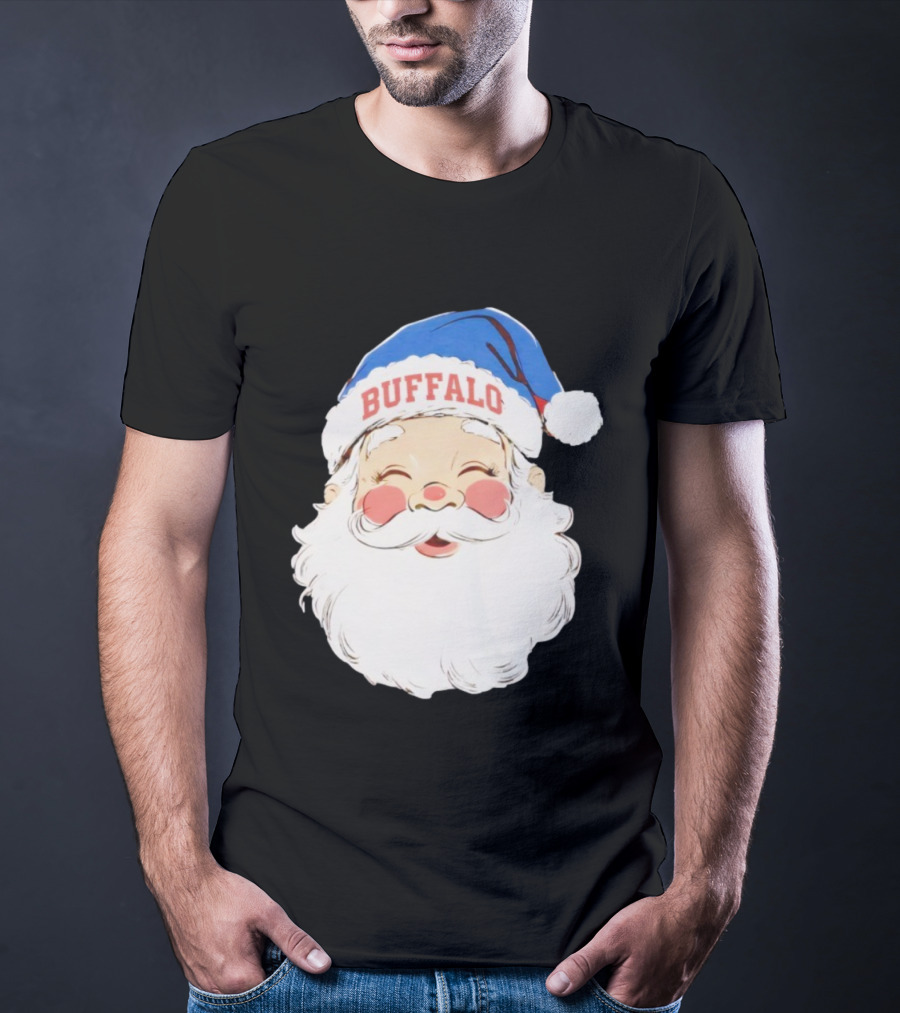 Buffalo Bills Merry Christmas Santa 2025 T-Shirt