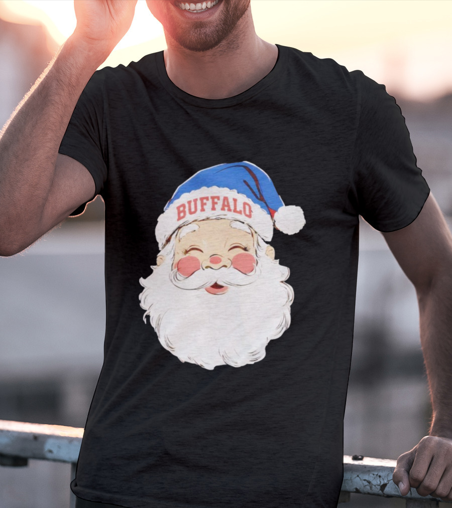 Buffalo Bills Merry Christmas Santa 2025 T-Shirt
