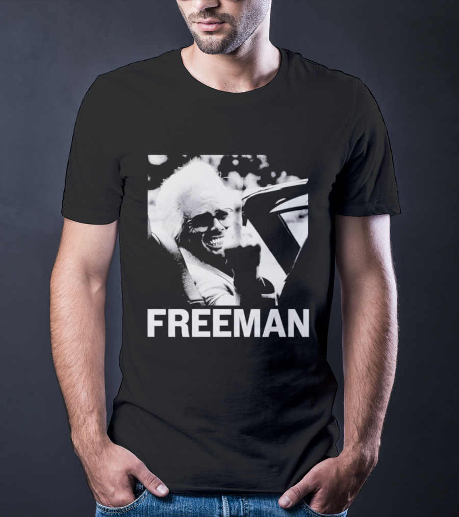 FREEMAN Smiling Iconic Black And White Face T-Shirt
