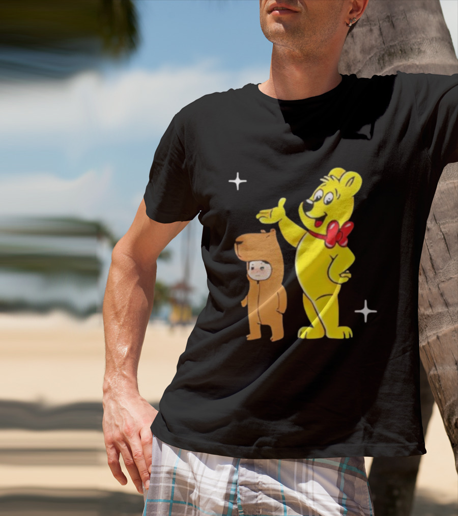 Jennie Haribo Goldbear Mascot Cute Character Design T-Shirt