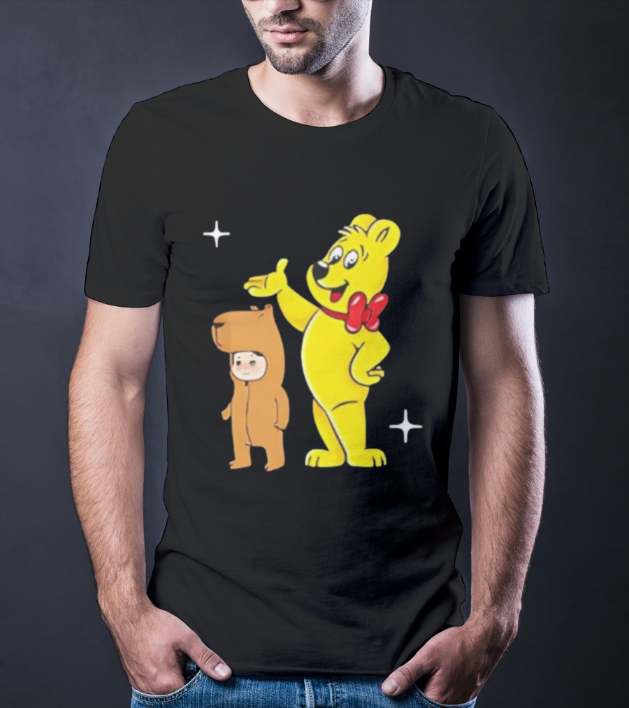 Jennie Haribo Goldbear Mascot Cute Character Design T-Shirt