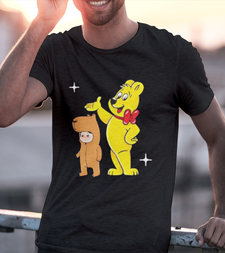 Jennie Haribo Goldbear Mascot Cute Character Design T-Shirt