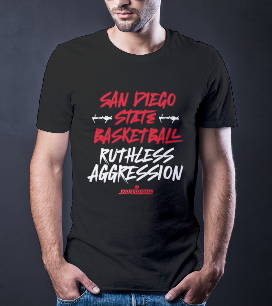 San Diego State Basketball Ruthless Aggression Jourokutin T-Shirt