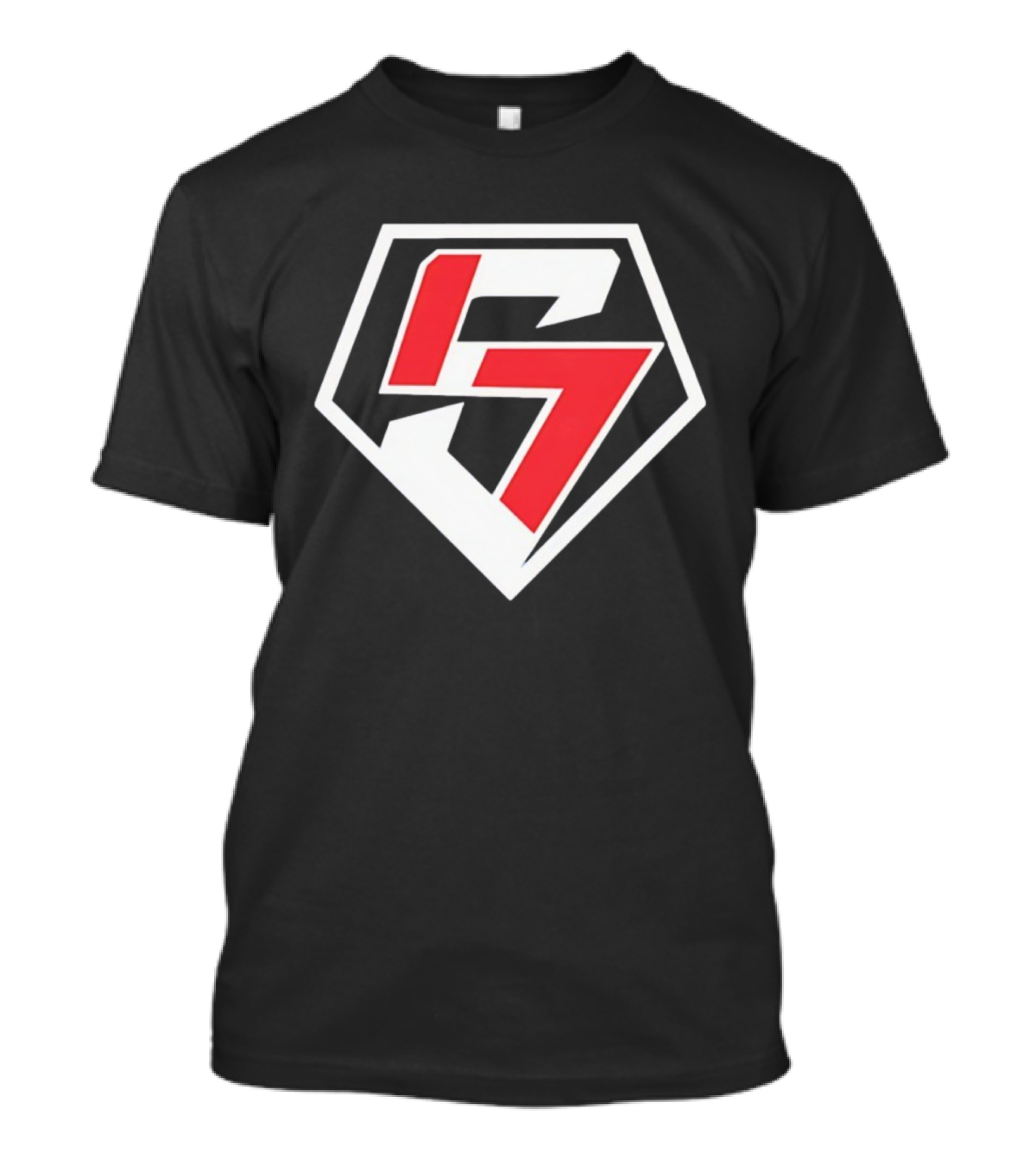 Super Sho Player LA Baseball Collection Red Hexagon Emblem T-Shirt