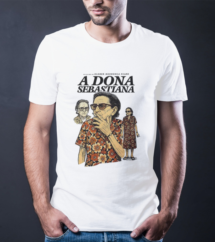 Dona Sebastiana Kleber Mendonça Filho Film Floral Attire T-Shirt