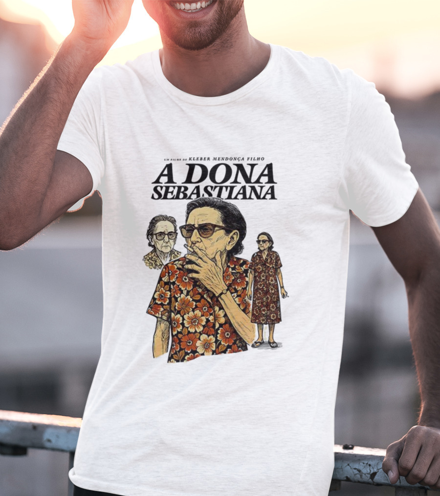 Dona Sebastiana Kleber Mendonça Filho Film Floral Attire T-Shirt