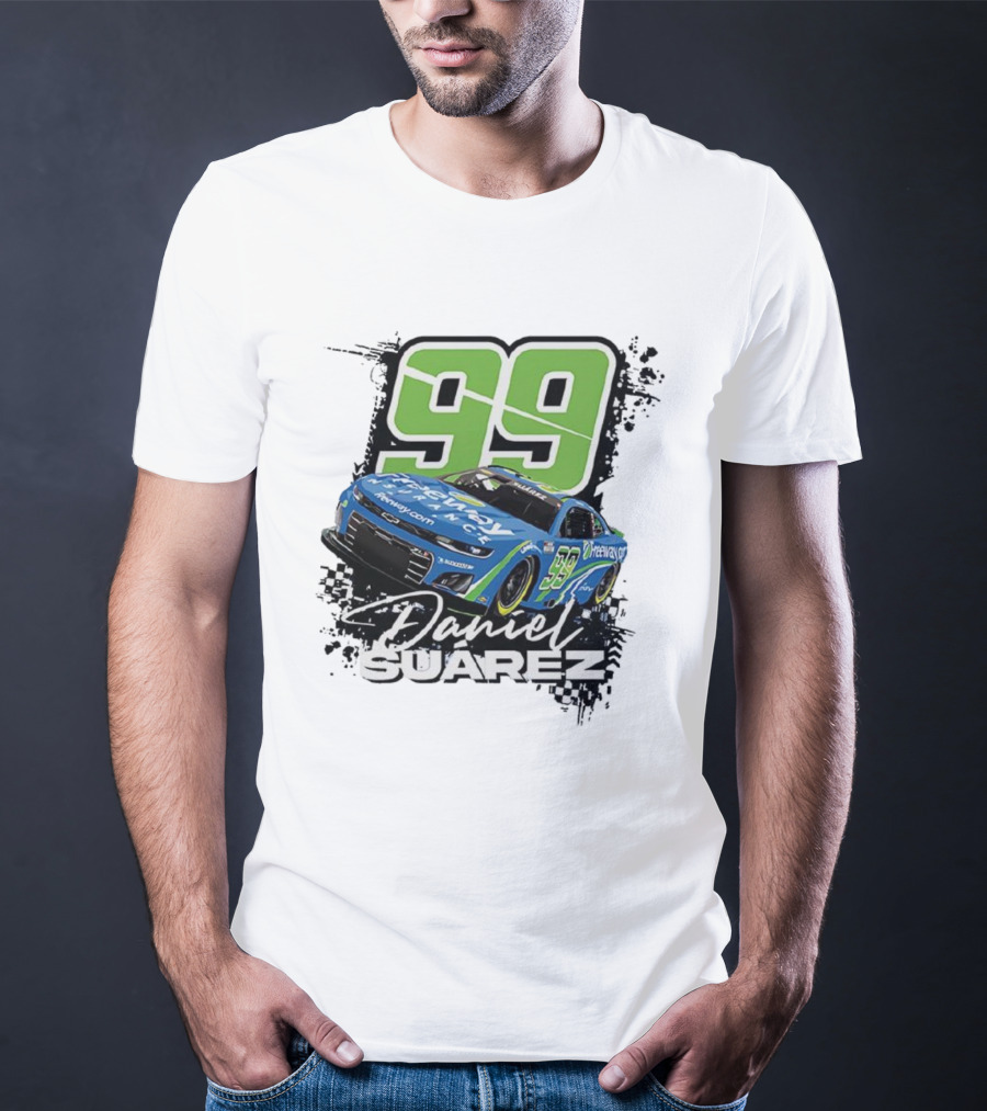 Daniel Suárez Number 99 Freeway Insurance Trackhouse Racing Chevrolet Camaro T-Shirt