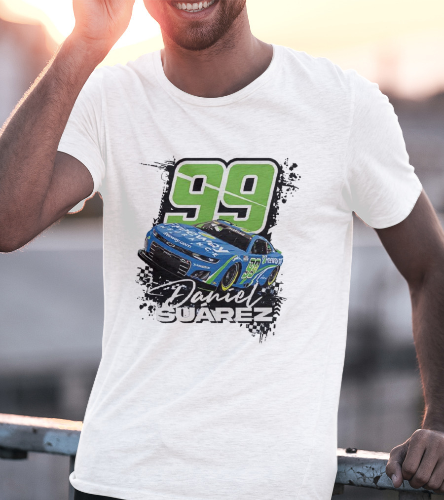 Daniel Suárez Number 99 Freeway Insurance Trackhouse Racing Chevrolet Camaro T-Shirt