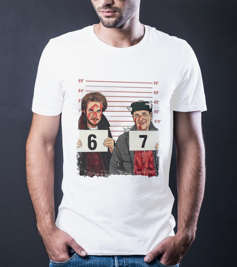 Harry And Marv Home Alone Shot 6 7 Meme T-Shirt