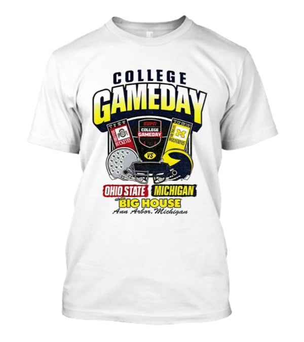 College Gameday ESPN Ohio State Vs Michigan Wolverines Big House T-Shirt