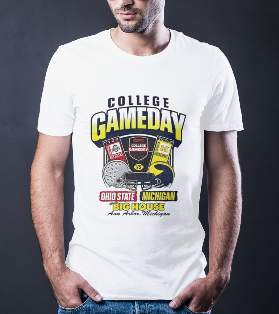 College Gameday ESPN Ohio State Vs Michigan Wolverines Big House T-Shirt