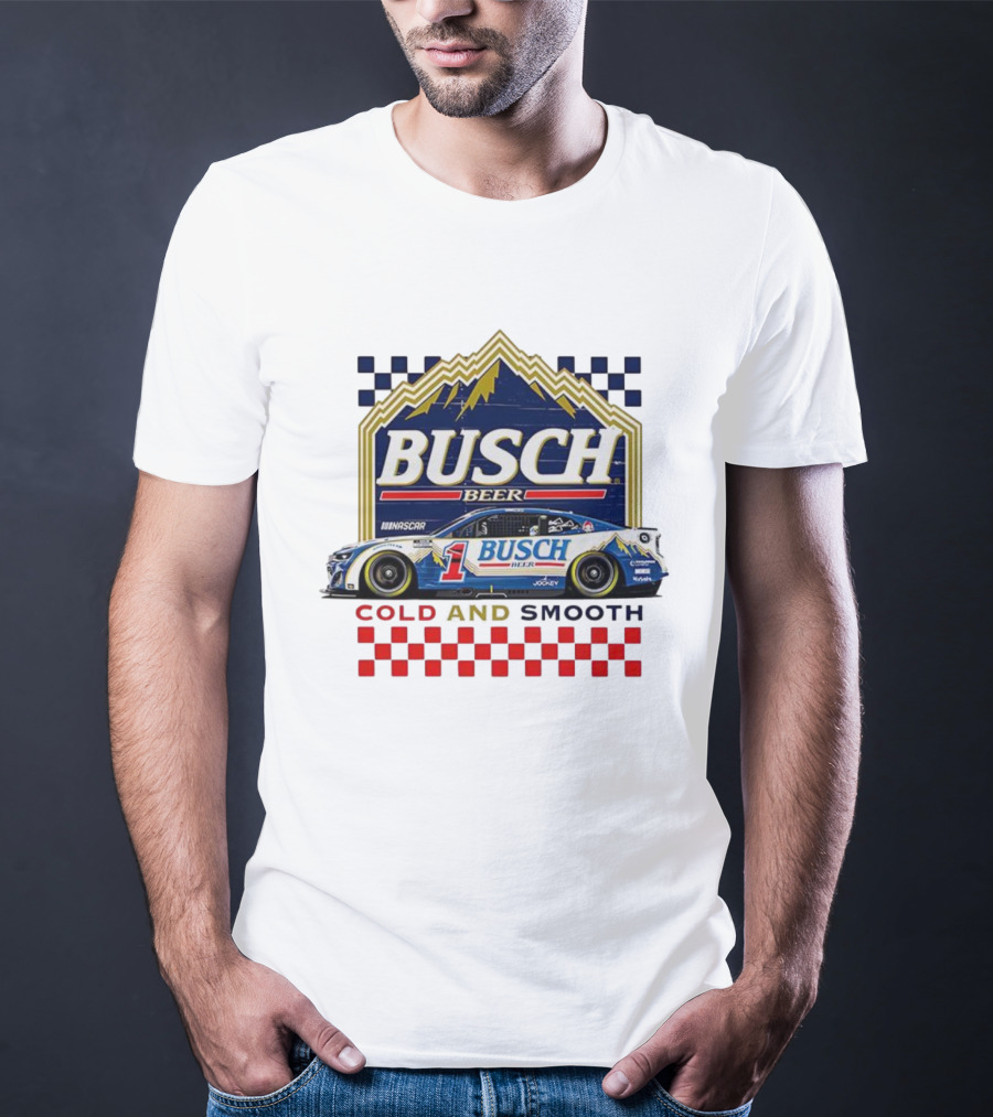 Busch Beer NASCAR Ross Chastain Trackhouse Racing Number 1 Cold And Smooth T-Shirt