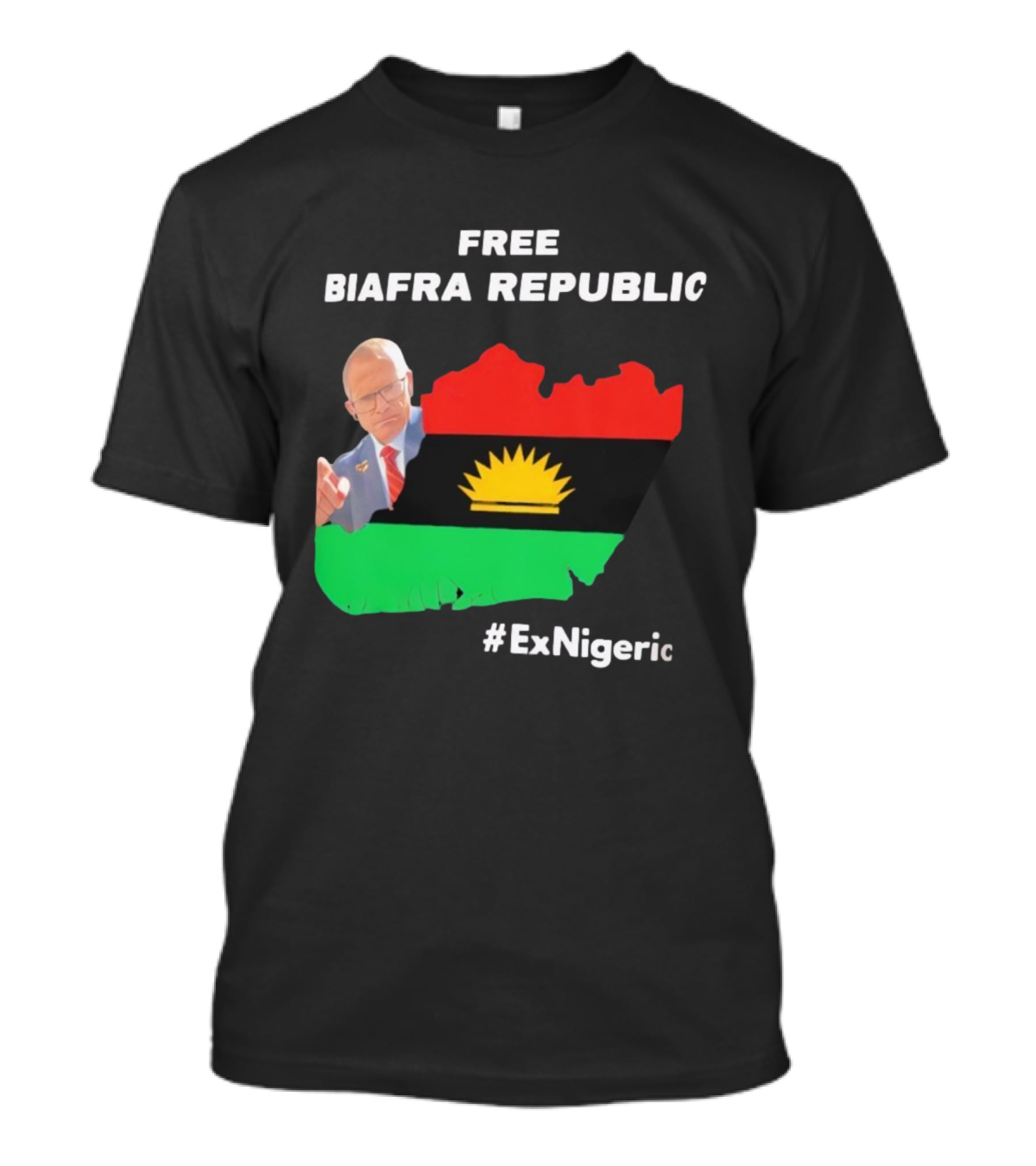 Free Biafra Republic ExNigeria Gunther Fehlinger Movement T-Shirt
