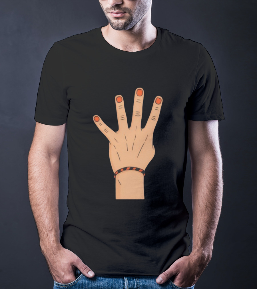 King Of The 4th Hand Four Finger Basketball Playoff Champion T-Shirt